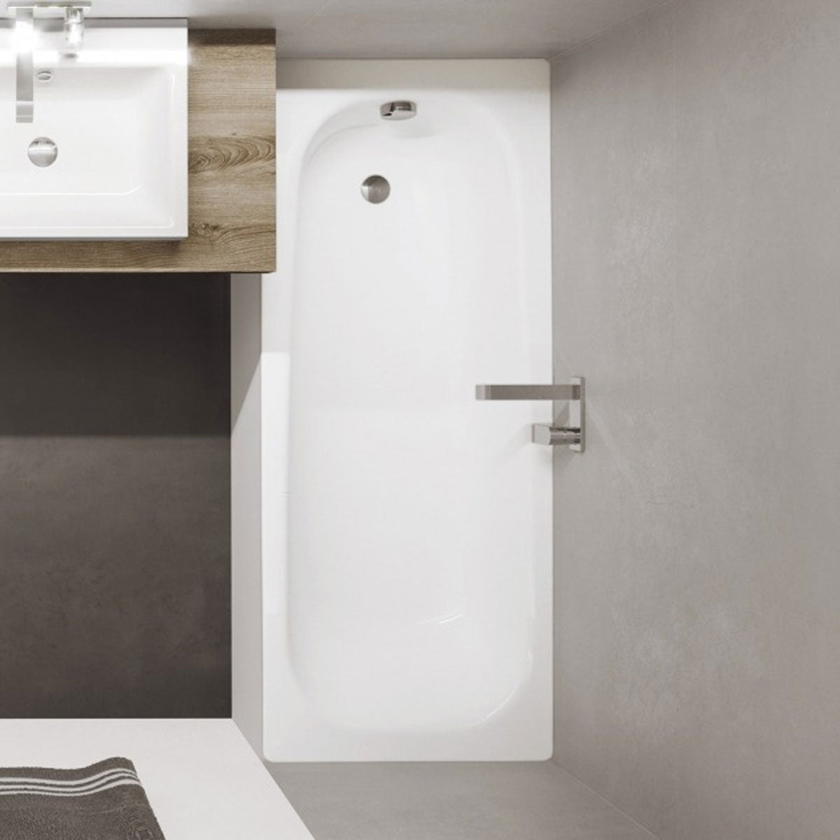Kaldewei Saniform Plus 1600 x 700mm White 0 Tap Hole Bath