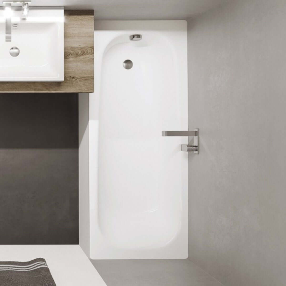 Kaldewei Saniform Plus 1800 x 800mm White 0 Tap Hole Bath