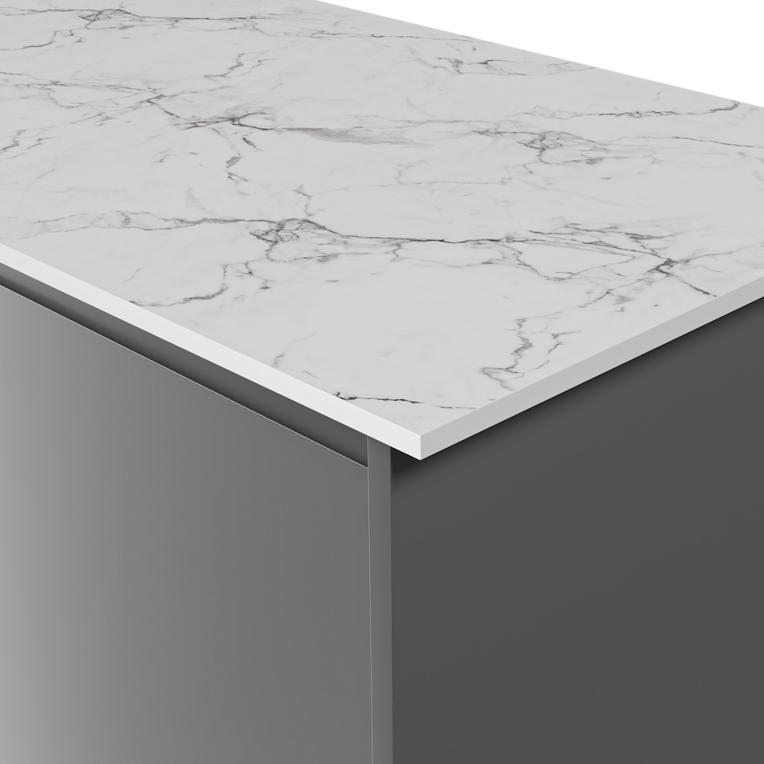 Aria F3460 Calacatta Marble - Satin NDF Texture - White Core