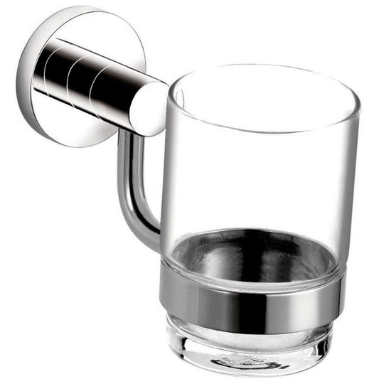 Chrome dual-handle bath mixer with shower outlet