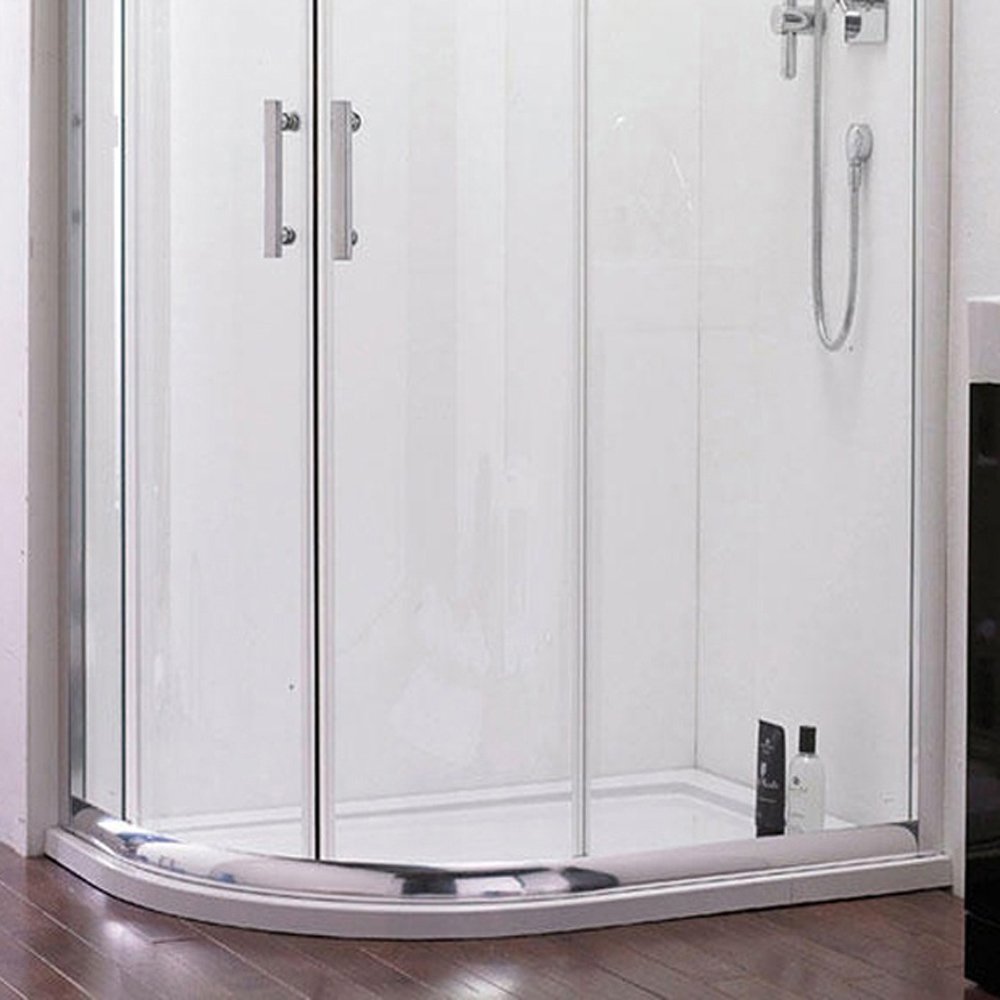 Nuie Pearlstone Offset Quad Low Profile Shower Tray RH 900x760mm - NTP102