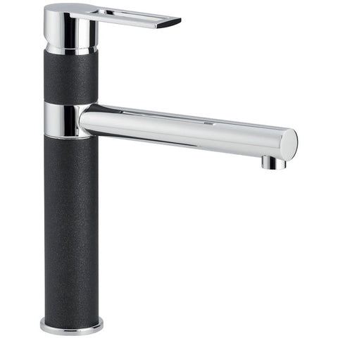 Carron Phoenix Reno Single Lever Jet Black & Chrome Kitchen Sink Tap 2T1030