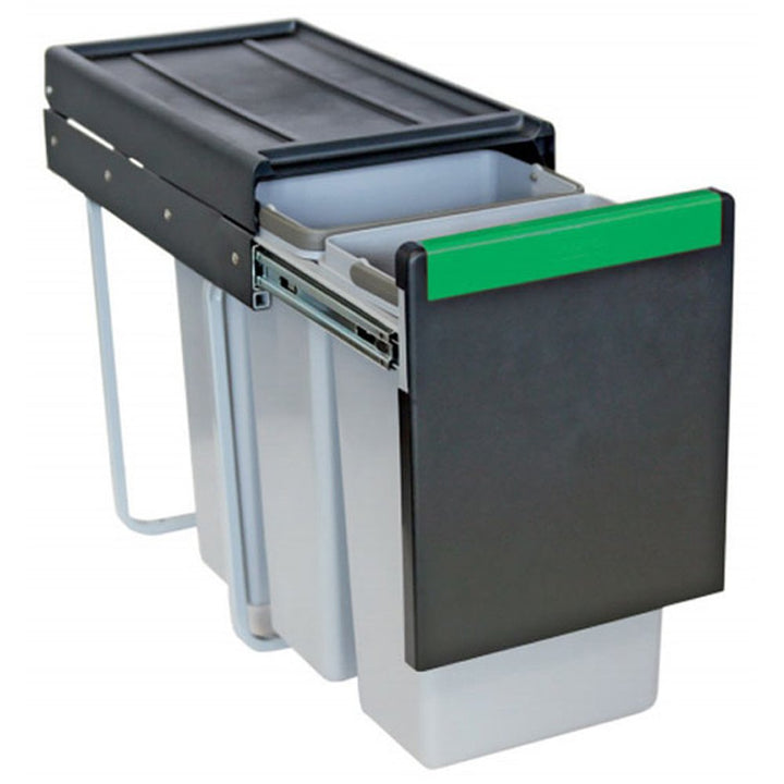 carron-phoenix-linea-330-grey-30-litre-kitchen-waste-sorter-cabinet-bin-
