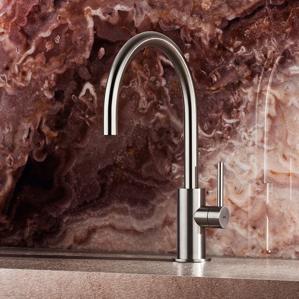MGS Spin Matt Stainless Steel Kitchen Sink Mixer Tap 0143M