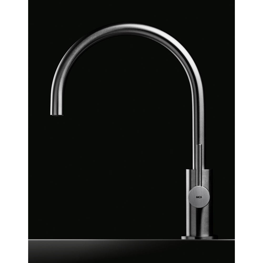 MGS Spin Matt Stainless Steel Kitchen Sink Mixer Tap 0143M