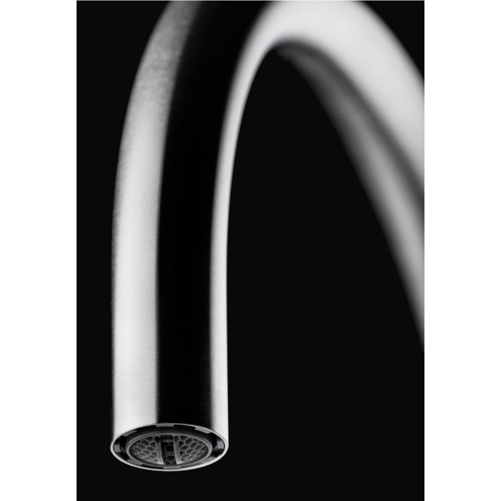 MGS Spin Matt Stainless Steel Kitchen Sink Mixer Tap 0143M
