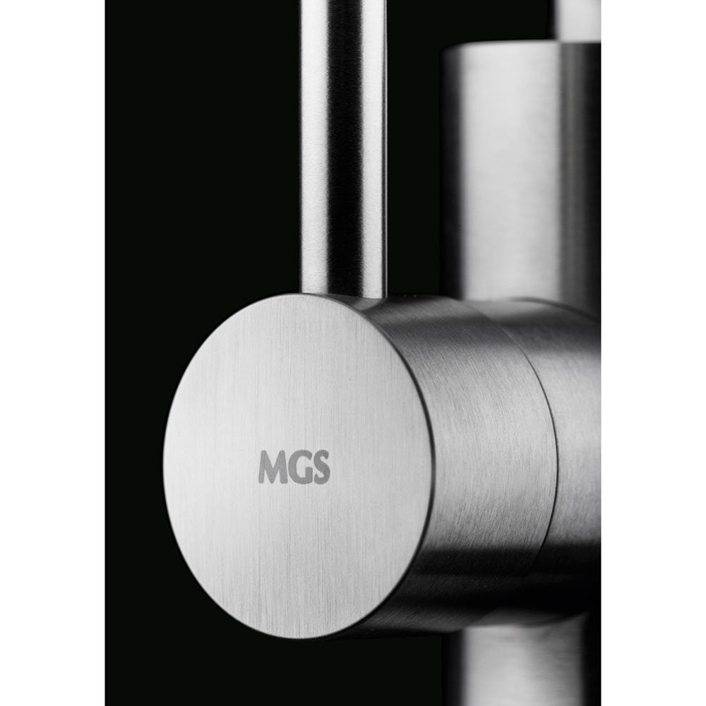 MGS Spin Matt Stainless Steel Kitchen Sink Mixer Tap 0143M