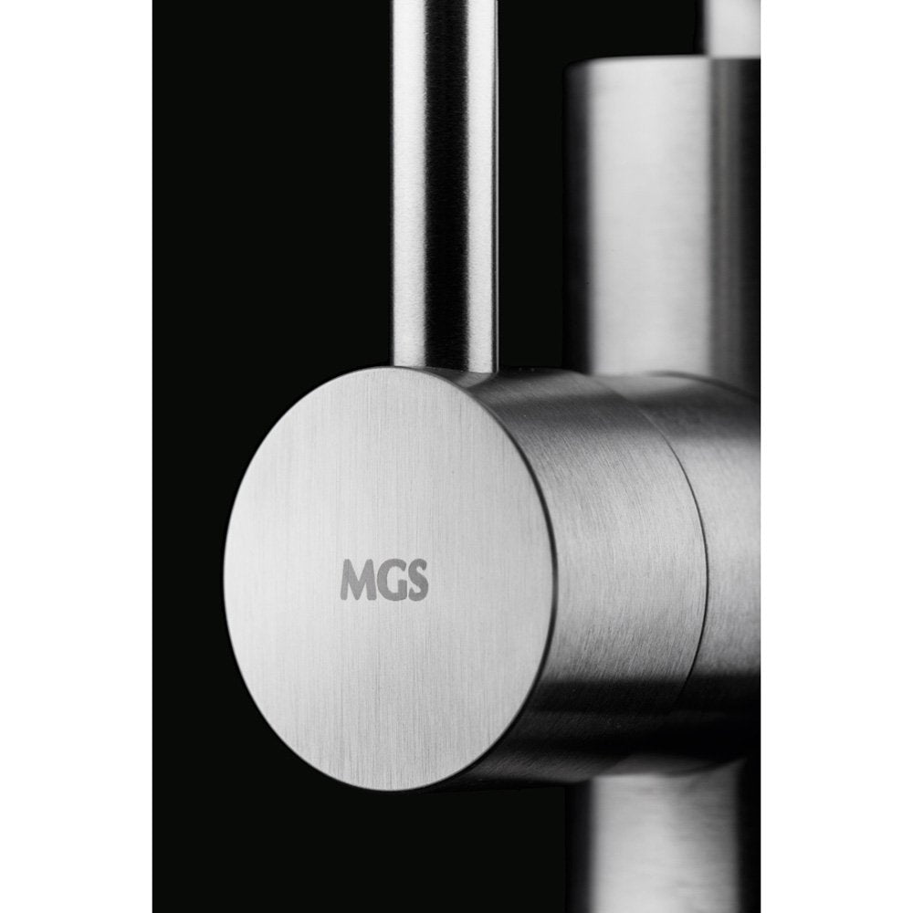 MGS Spin P Polished Stainless Steel Kitchen Sink Mixer Tap 0150P