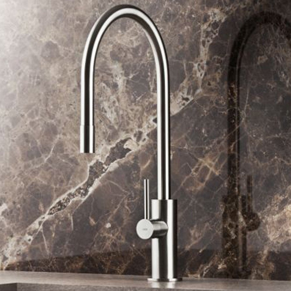 MGS Spin E Matt Stainless Steel Kitchen Sink Mixer Tap 0151M