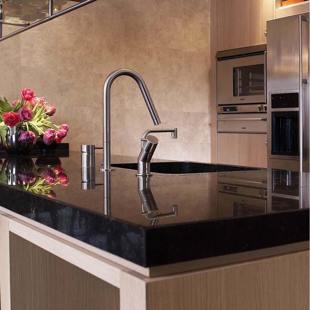 MGS F2 E Polished Stainless Steel Kitchen Sink Mixer Tap 0118P
