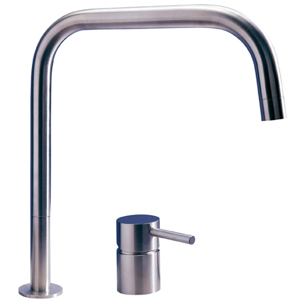 MGS F2 SQ Polished Stainless Steel Kitchen Sink Mixer Tap 0119P