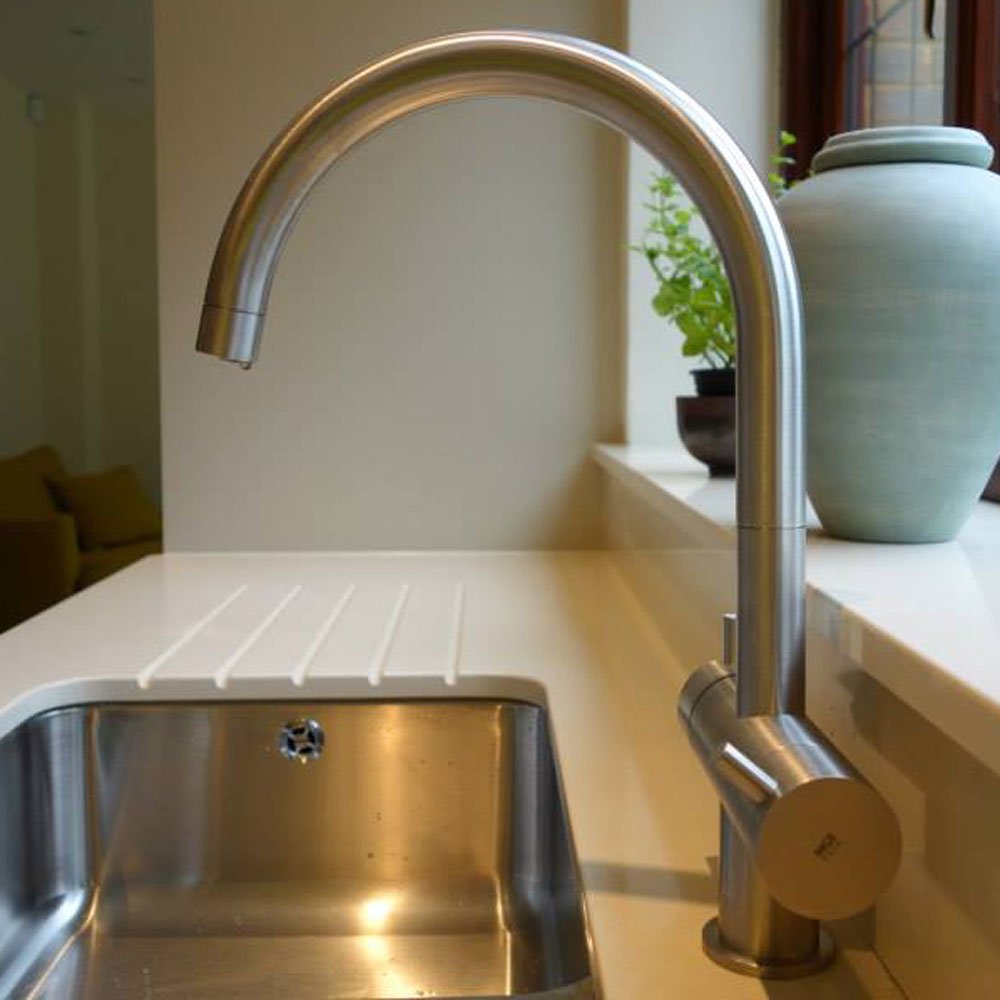 MGS Vela DF Polished Stainless Steel Kitchen Sink Water Filter Tap 0141P