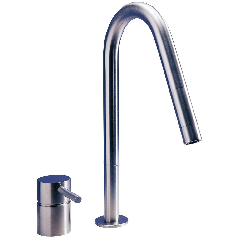 MGS F2 E Polished Stainless Steel Kitchen Sink Mixer Tap 0118P