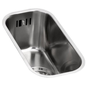 Abode Matrix R50 0.5 Bowl Brushed Stainless Steel Undermount Kitchen Sink AW5013