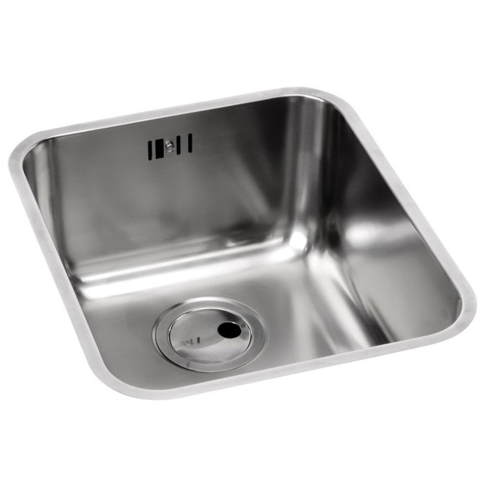 Abode Matrix R50 1.0 Bowl Brushed Stainless Steel Undermount Kitchen Sink AW5014