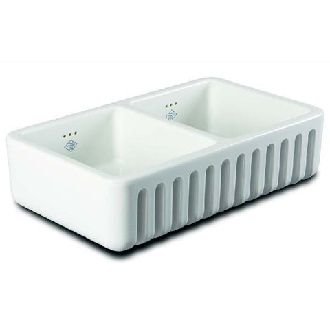 Shaws Ribchester 800 2.0 Bowl White Ceramic Belfast Kitchen Sink RIBCHESTER800W