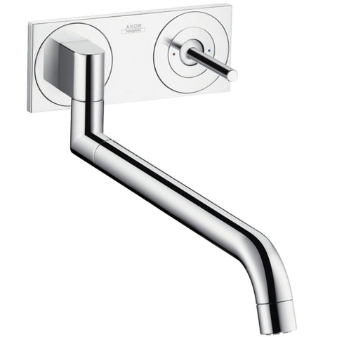AXOR Uno Stainless Steel Optic Single Lever Concealed Kitchen Tap