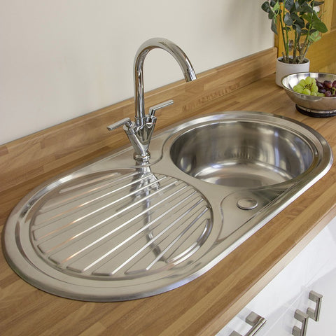 Astini Zerox 1.0 Bowl Brushed Stainless Steel Kitchen Sink & Tap