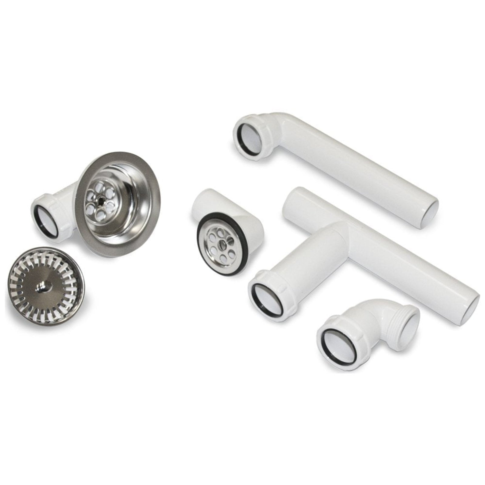Villeroy & Boch Chrome Kitchen Sink Basket Strainer Waste Kit 82140061
