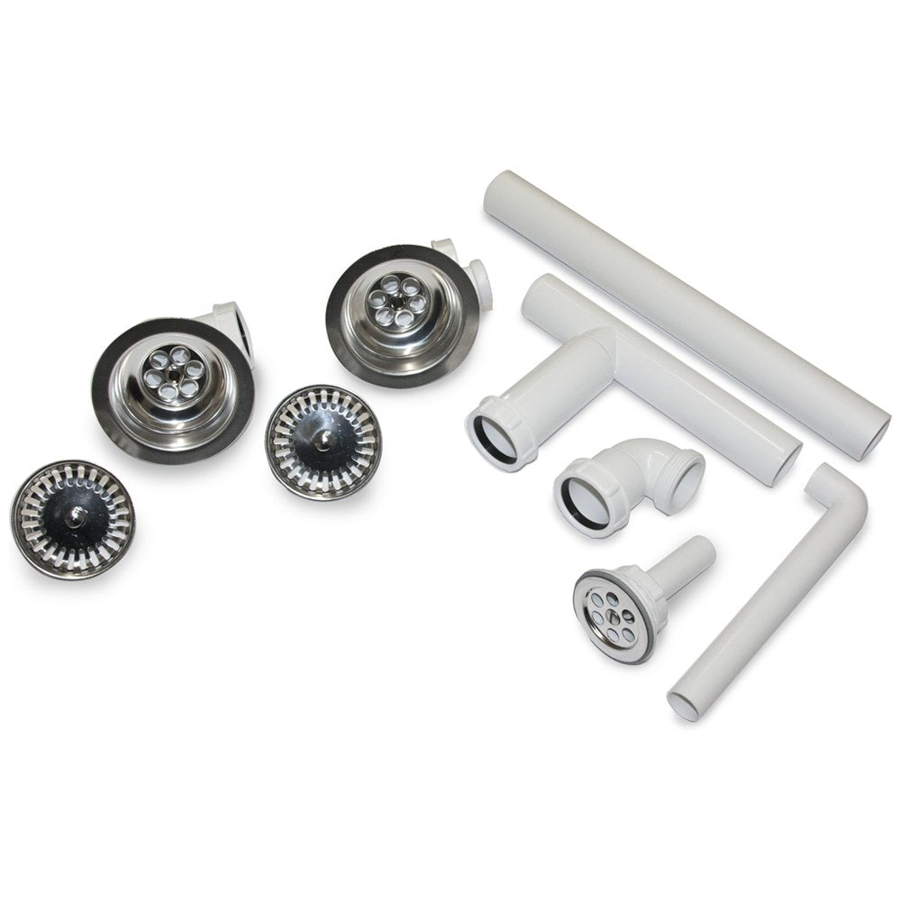 Villeroy & Boch Chrome Kitchen Sink Basket Strainer Waste Kit 8262 00 61