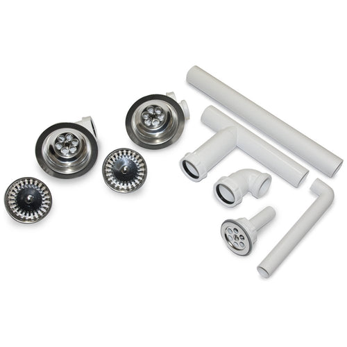 Villeroy & Boch Chrome Kitchen Sink Basket Strainer Waste Kit 8262 00 61