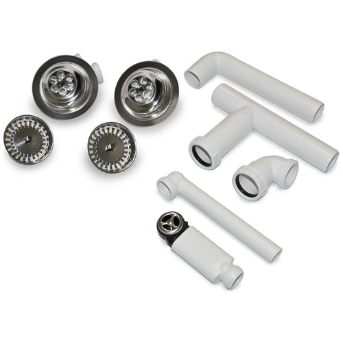 Villeroy & Boch Chrome Kitchen Sink Basket Strainer Waste Kit 8223 00 61