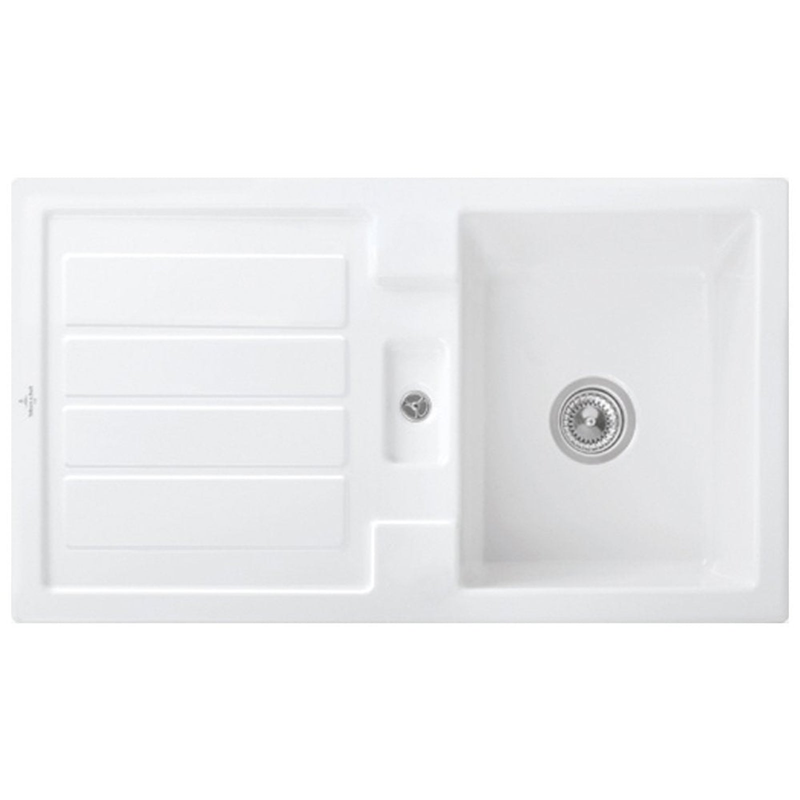 Villeroy & Boch Flavia 50 1.0 Bowl Ceramic Kitchen Sink - NO WASTE