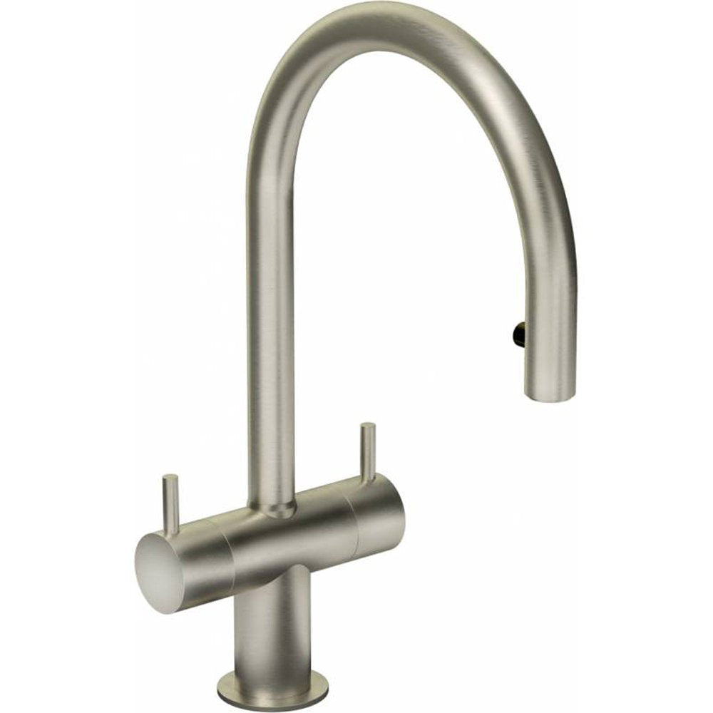 Abode Hesta Pull Out Rinser Kitchen Sink Mixer Tap