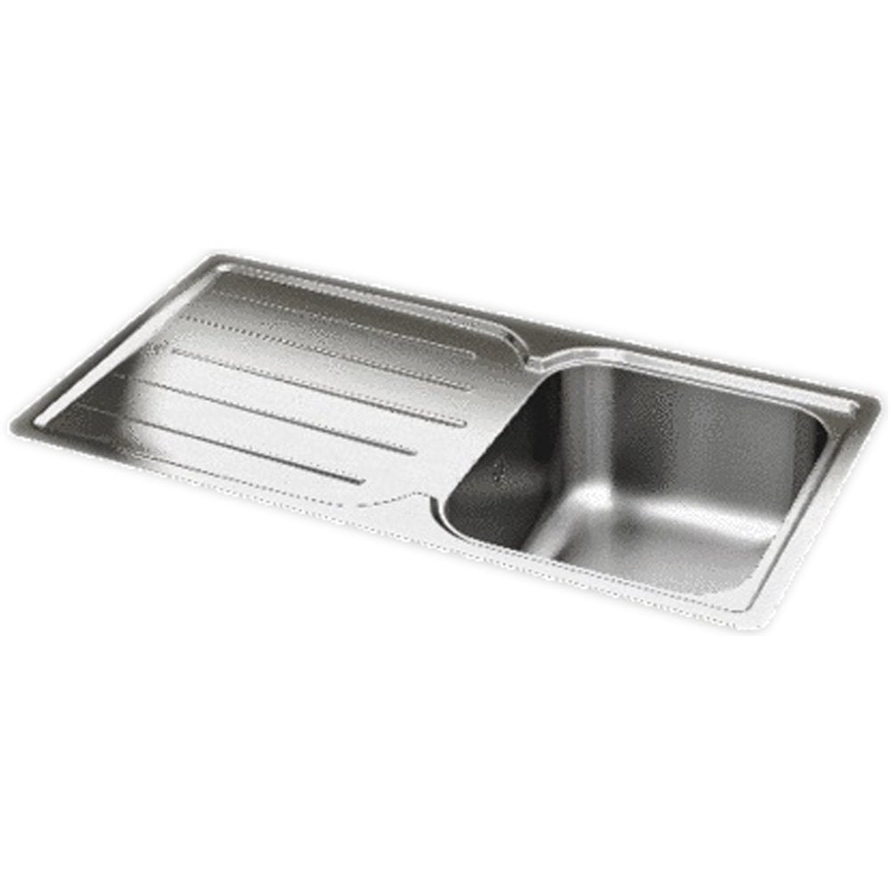 Carron Phoenix Adelphi 100 1.0 Bowl Stainless Steel Kitchen Sink & Waste