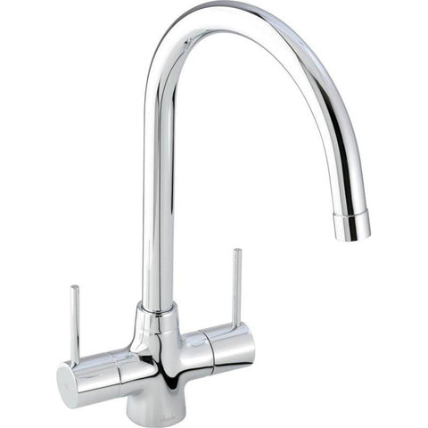 Abode Nexa Twin Lever Kitchen Sink Mixer Tap