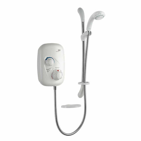Mira Event XS White & Chrome Thermostatic Power Shower 1.1532.400