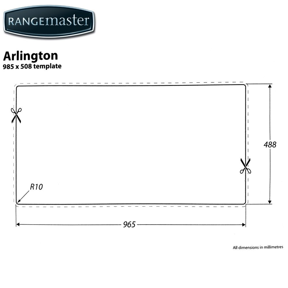 Rangemaster Arlington 1.5 Bowl Brushed Stainless Steel Kitchen Sink & Waste LH