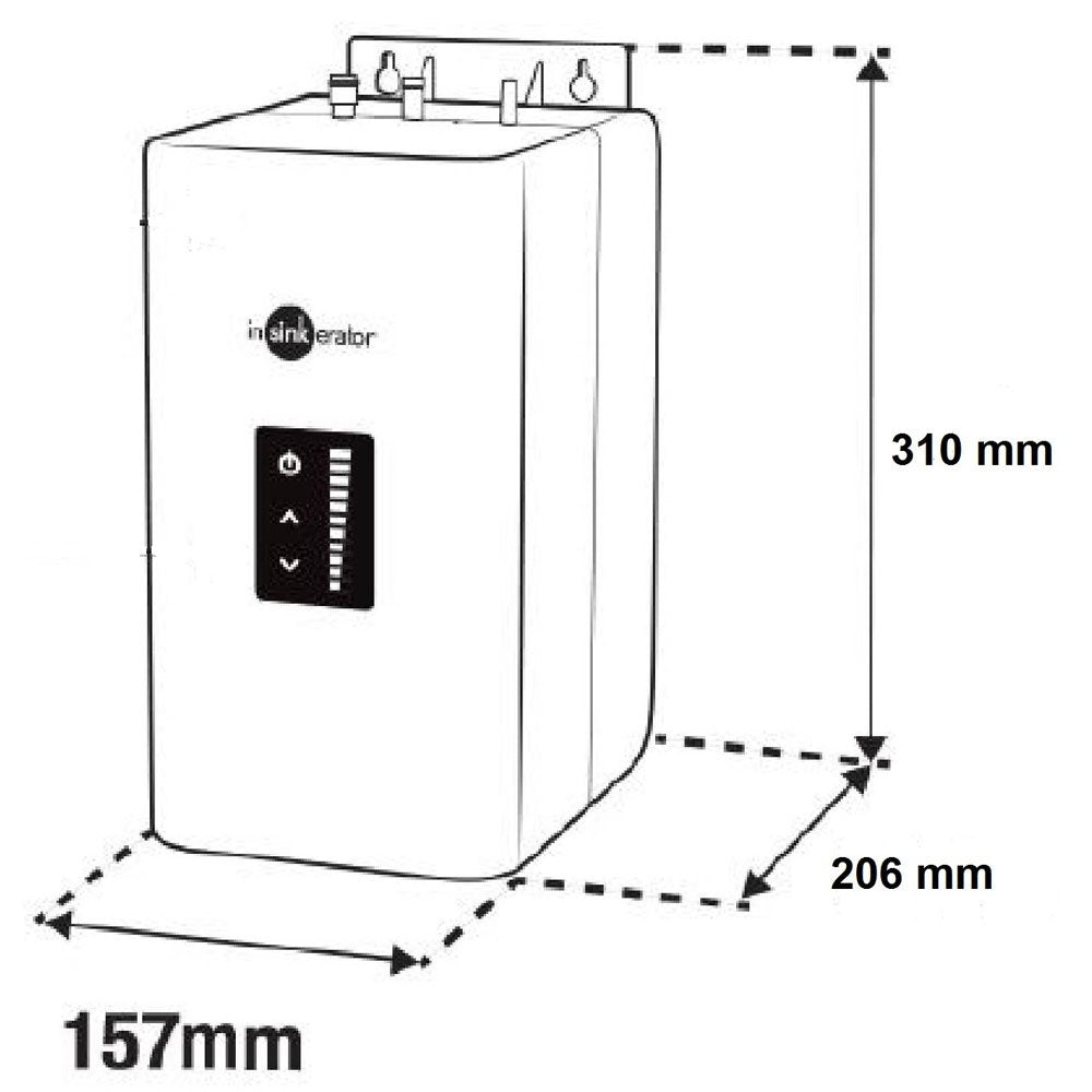Insinkerator 1300W Replacement Digital Steaming Hot Water Tank (NeoTank) & Filter