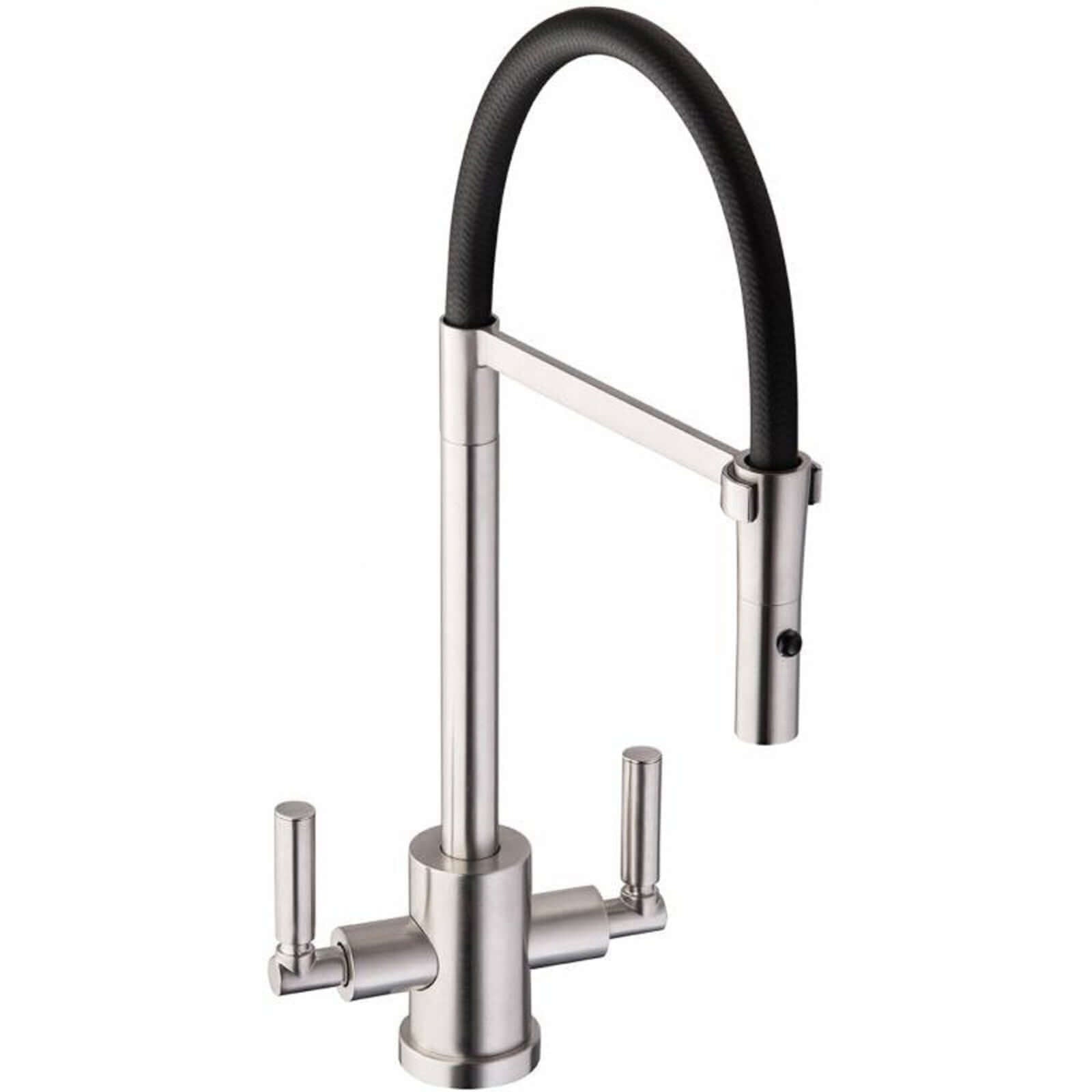 Abode Atlas Pull Out Rinser Kitchen Sink Mixer Tap