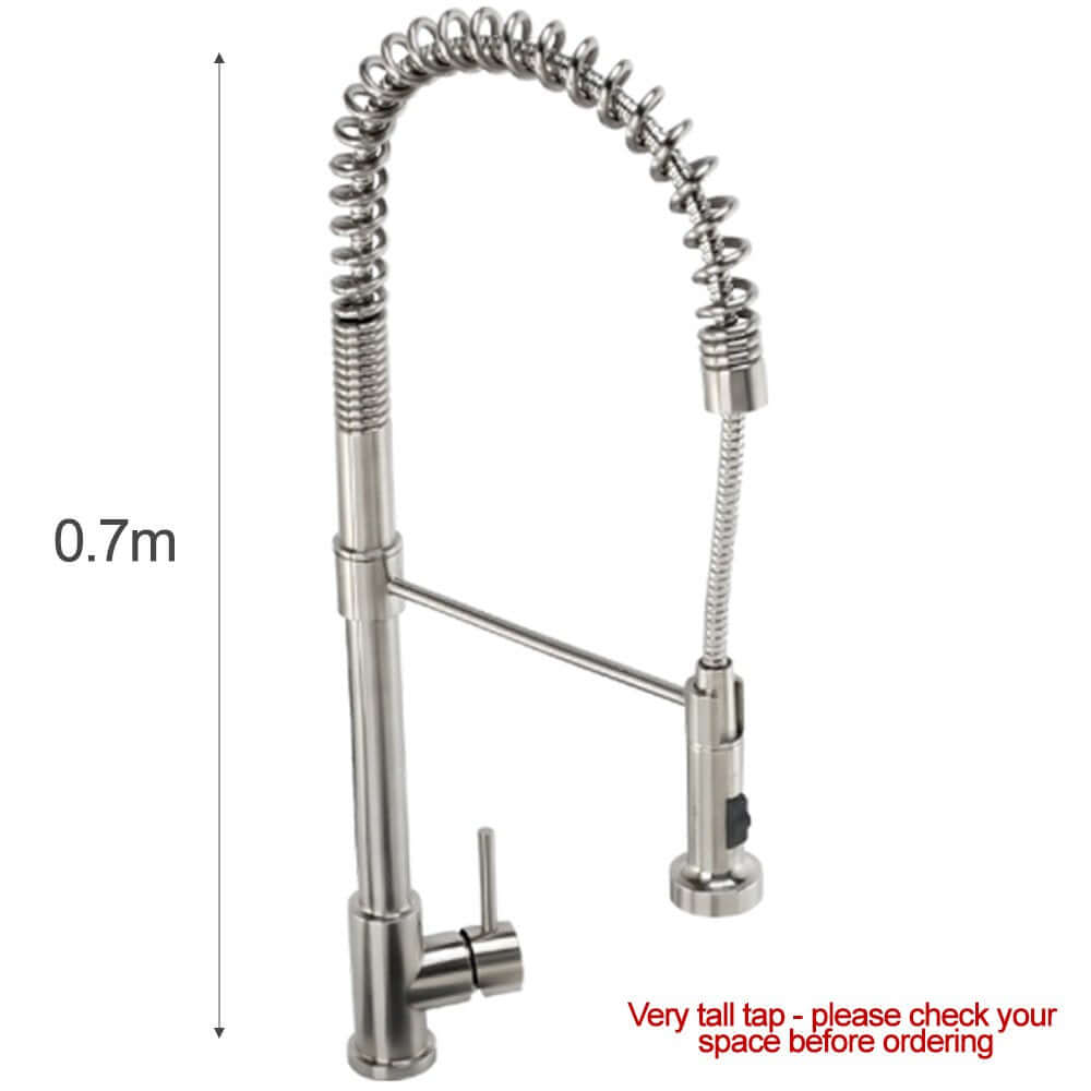 Abode Stalto Professional Monobloc Stainless Steel Kitchen Sink Mixer Tap