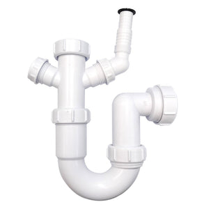 Astini 1.0 Bowl Kitchen Sink Plumbing Kit With 2 Appliance Connectors WM15