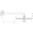 hansgrohe-raindance-s-300-air-450mm-chrome-shower-with-shower-arm-