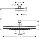 hansgrohe-raindance-select-s-overhead-shower-300-2jet-with-ceiling-connector-