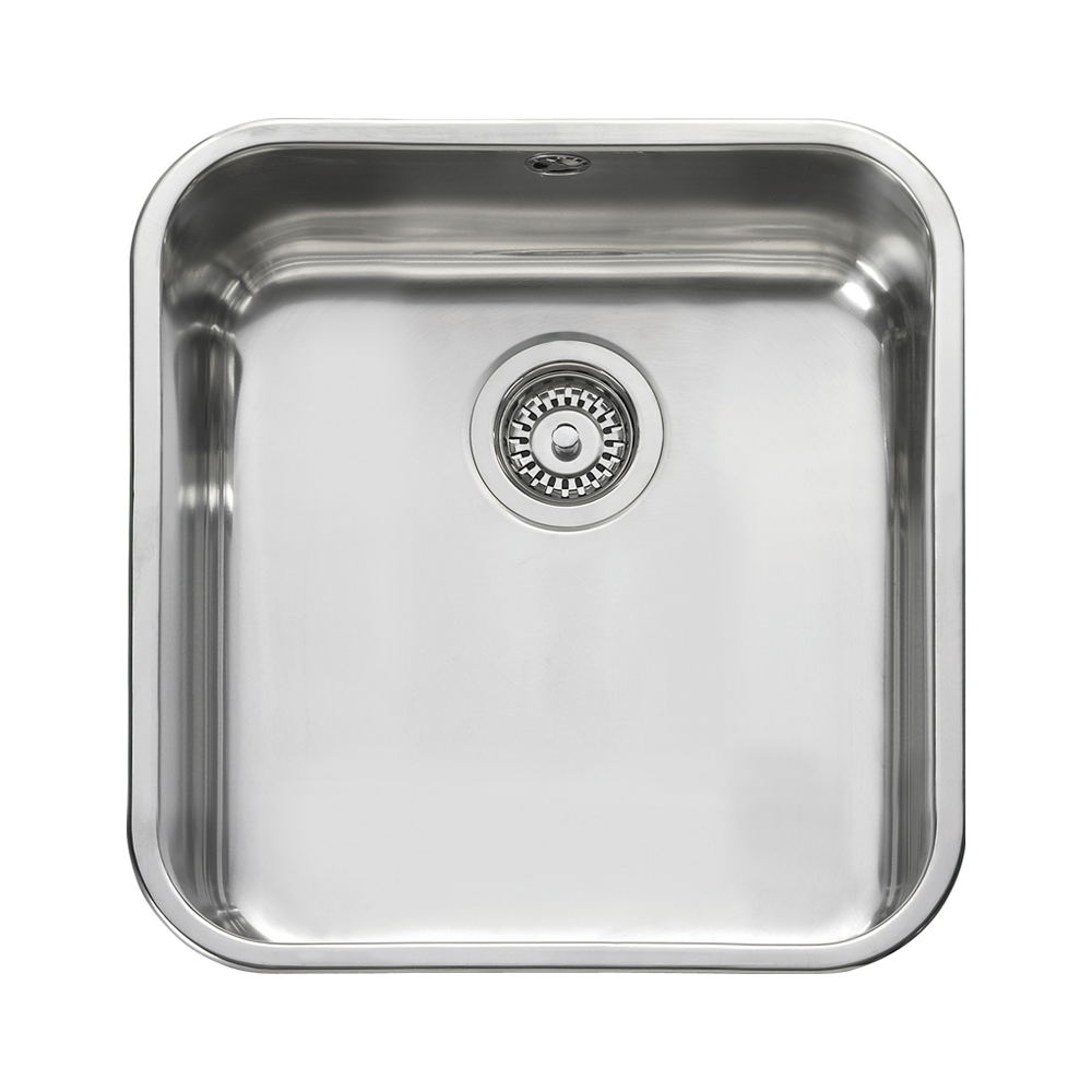 Leisure Single 1.0 Bowl Undermount Polished Stainless Steel Kitchen Sink & Waste