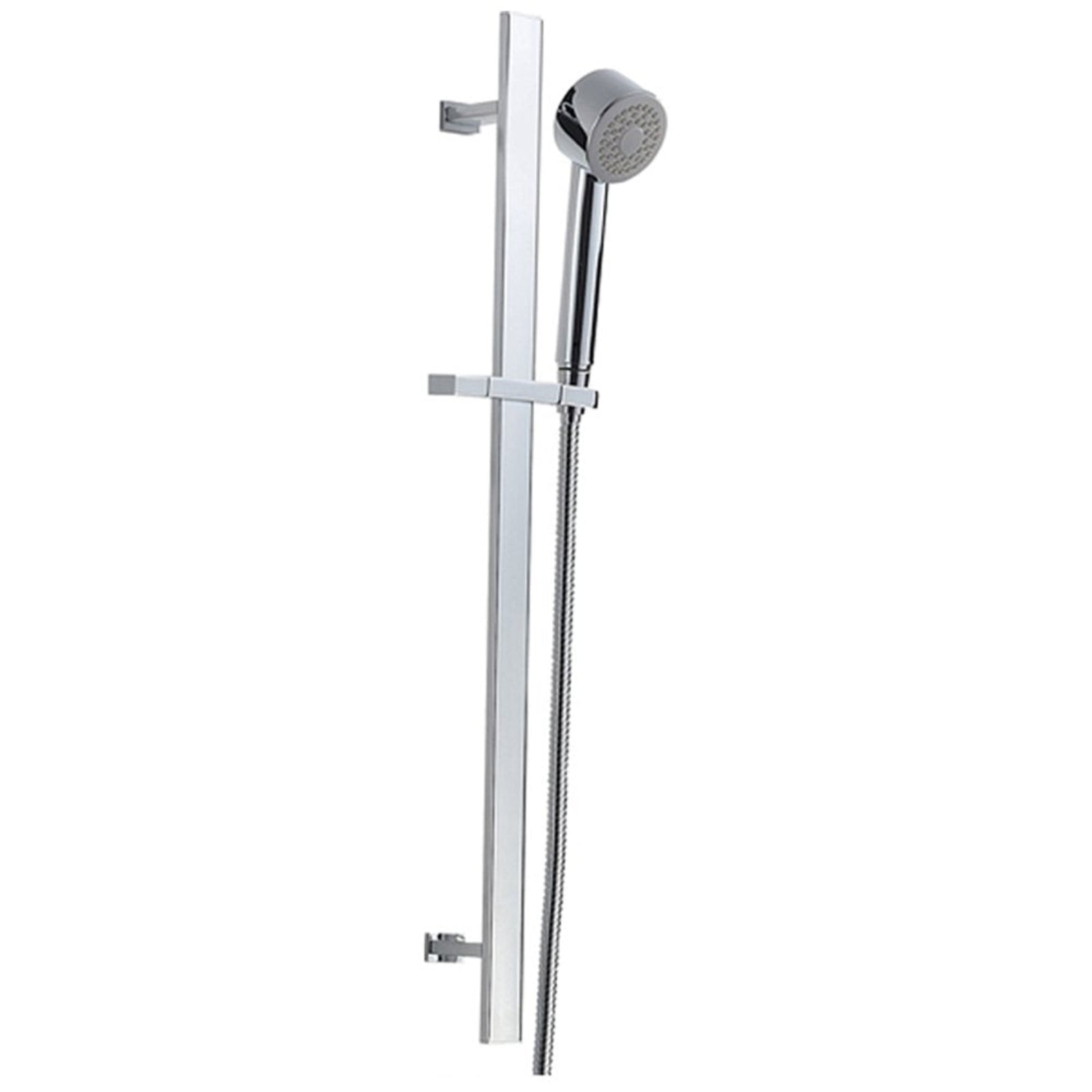Astini Chrome Plated Brass Square Slide Rail Kit & Hose B8010
