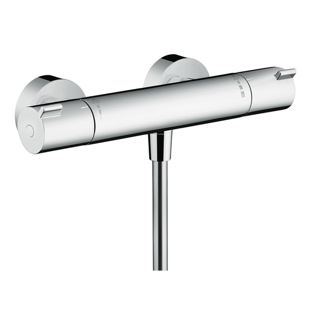 Hansgrohe Ecostat 1001 CL 90mm Chrome-White Combi Set & Crometta Hand Shower