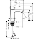 hansgrohe-metris-chrome-single-lever-basin-mixer-tap-110-without-waste-