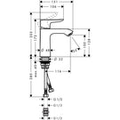 hansgrohe-metris-05-chrome-single-lever-basin-mixer-tap-110-without-waste-