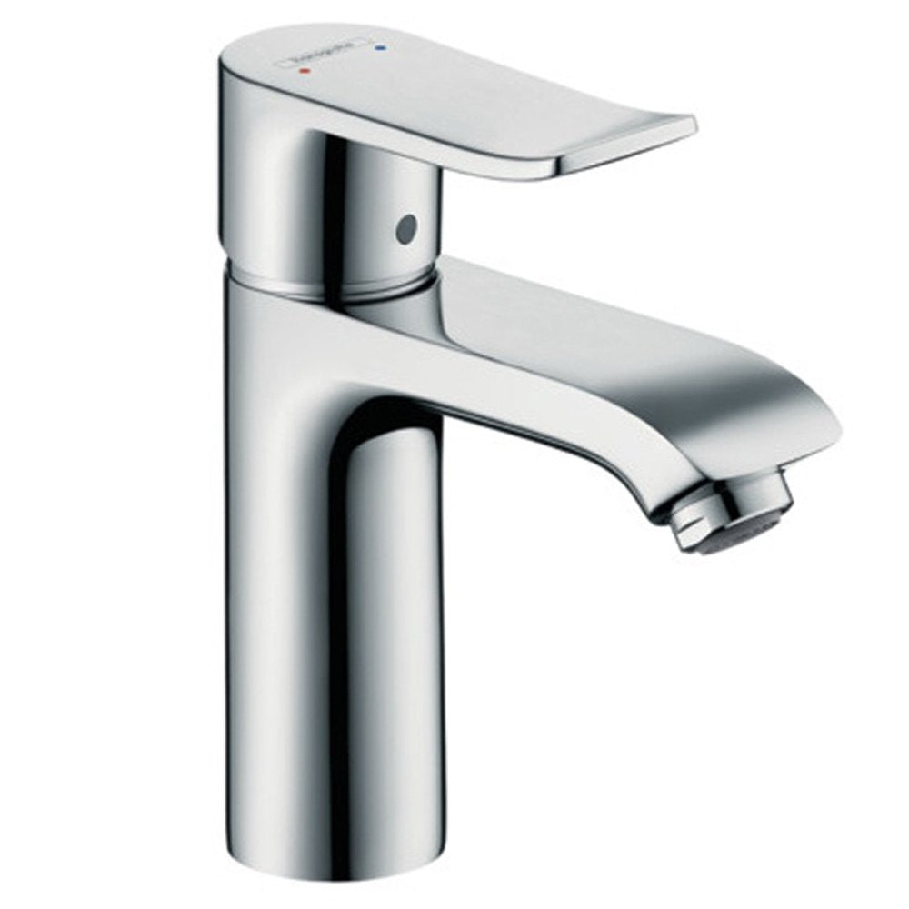 Hansgrohe Metris 0.5 Bar Chrome Single Lever Basin Mixer Tap 110 Without Waste