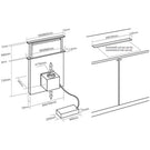 caple-stainless-steel-116m-downdraft-extractor-dd606bk-