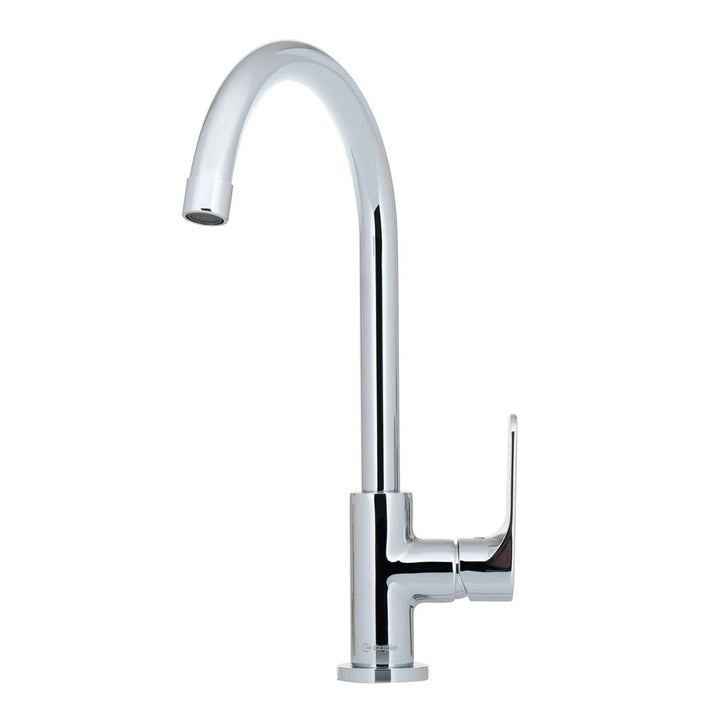 High neck chrome water purifier kitchen tap
