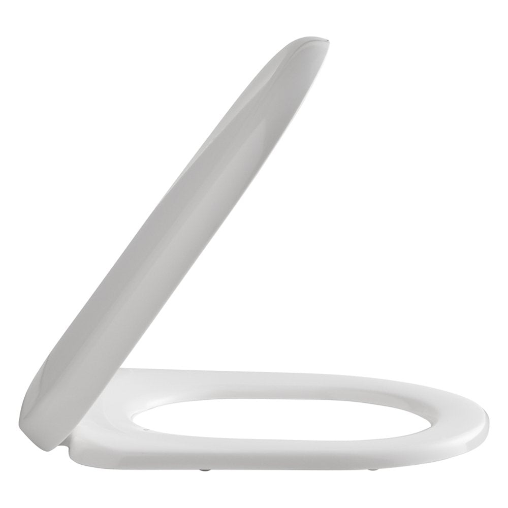 Nuie Luxury White D Shaped Soft Close Toilet Seat - NTS004