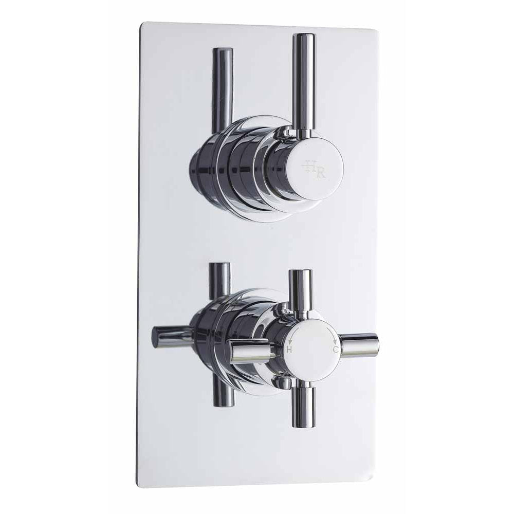 Hudson Reed Chrome Tec Pura Twin Thermostatic Shower Valve - A3003V