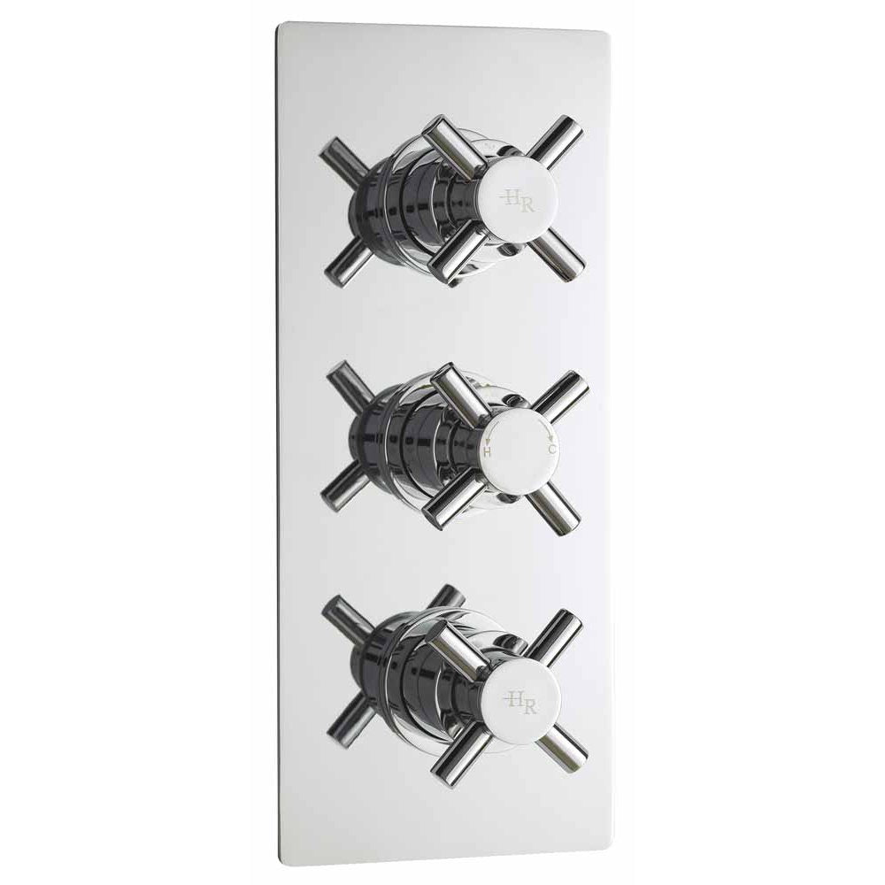 Hudson Reed Chrome Tec Crosshead Triple Thermostatic Shower Valve With Diverter - KRI3023