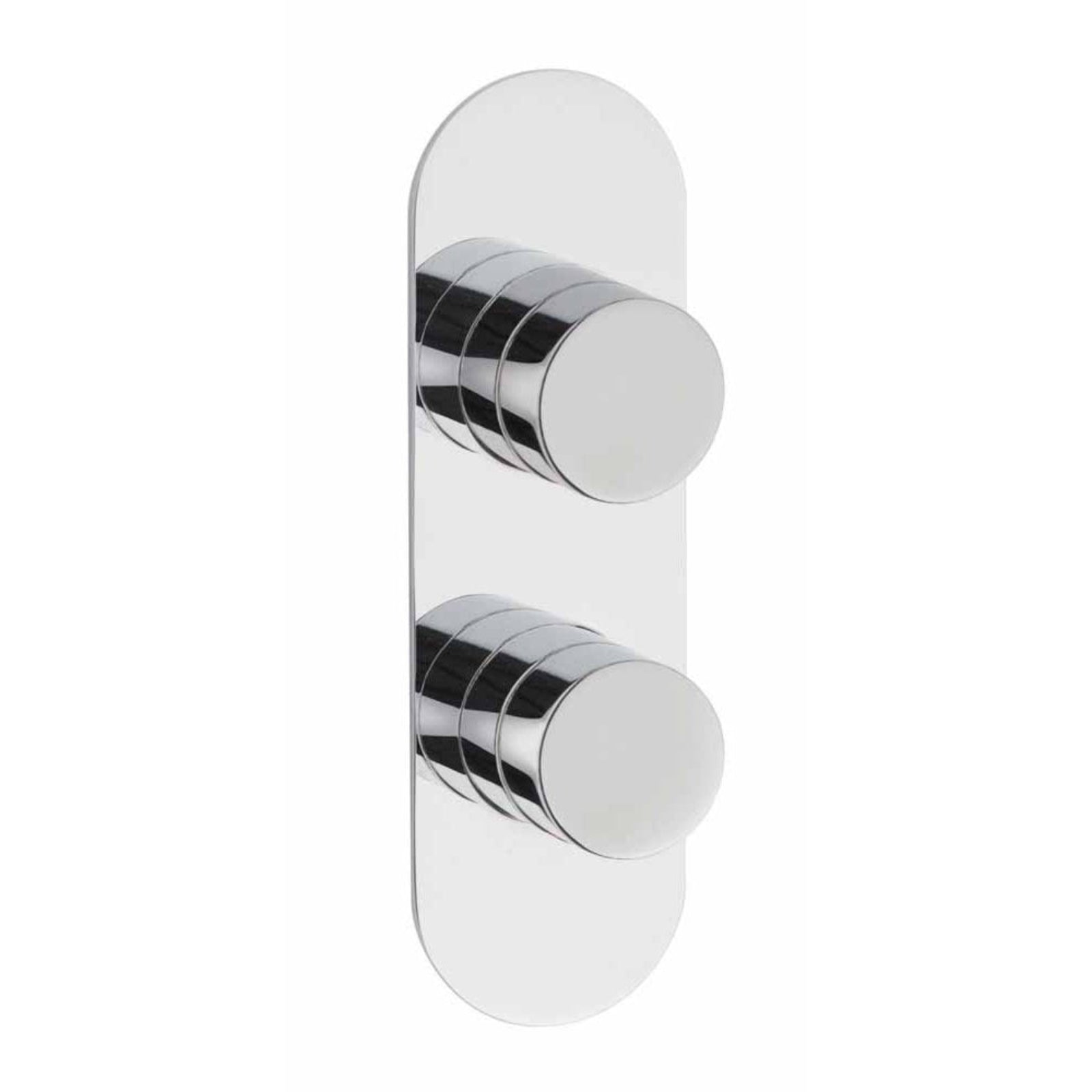 Hudson Reed Chrome Indus Twin Thermostatic Shower Valve - RND3210